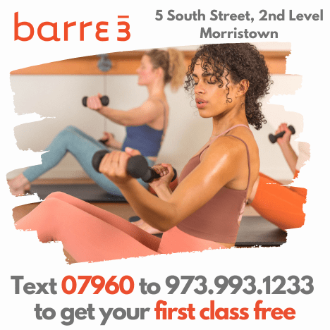 Text 07960 to 973-993-1233 to get your first barre3 class free!