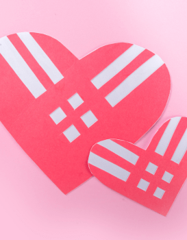 Image of Giving Tuesday hearts in pink.